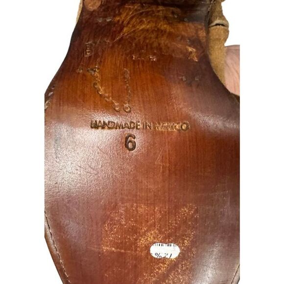 Brother Vellies Atlas Fringe Western Boots Size 6 Suede New - Picture 7 of 8